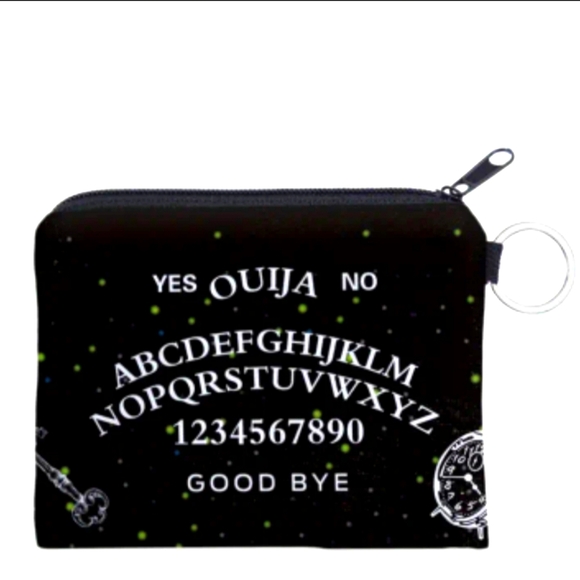 Ouija Board Print Coin Purse, Black - Picture 1 of 1